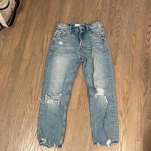 NWT MOTHER Superior The Tomcat Jeans The Confession Wash Size 28
